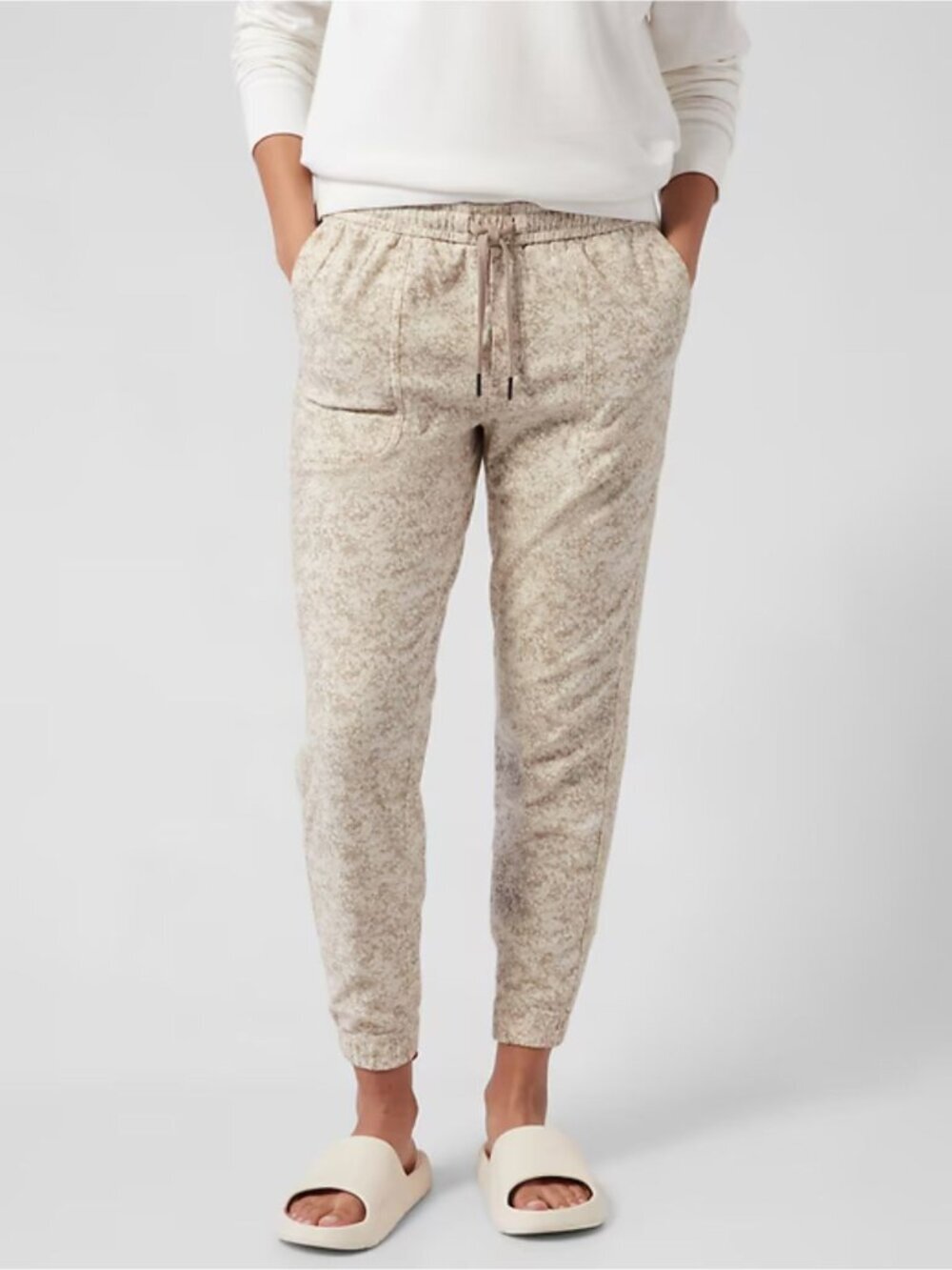 Athleta Pebbles Texture Abalon Farallon Jogger Pants Size Small 54560